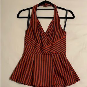 Anthropologie Odille peplum halter top